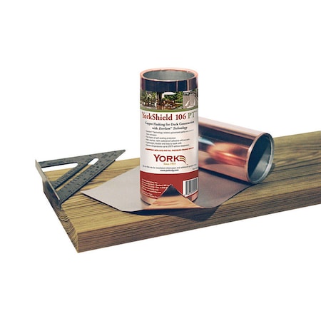 York York 106 PT 8 in. W X 20 ft. L Copper Flashing Brown RESYS0308/20